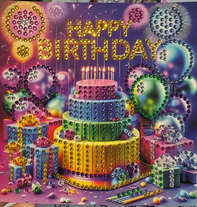 Картички за Коледа,рождени дни и други с диамантени мъниста