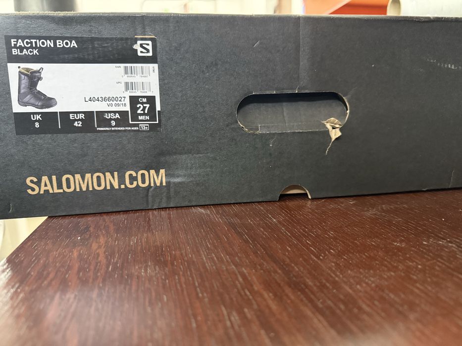 Salomon boots Faction boa black