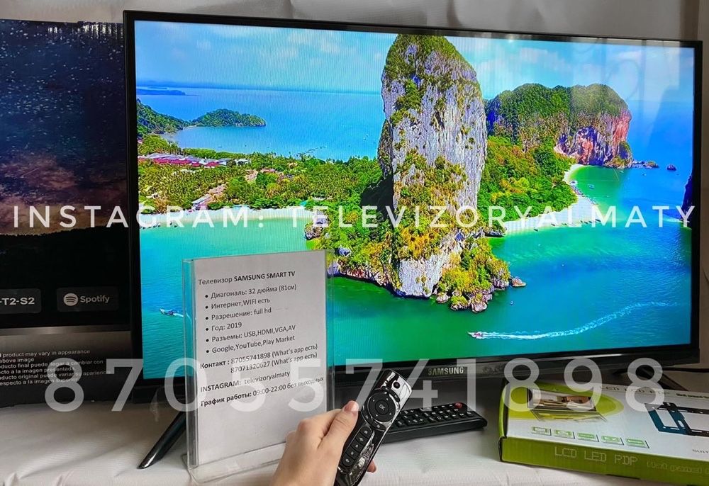 Новый SMART TV 32"  Wi-Fi с интернетам YouTube Доставка и установка