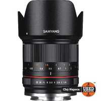 Obiectiv foto Samyang 21mm, 1:1.4 CS E montura Sony E |UsedProducts.ro