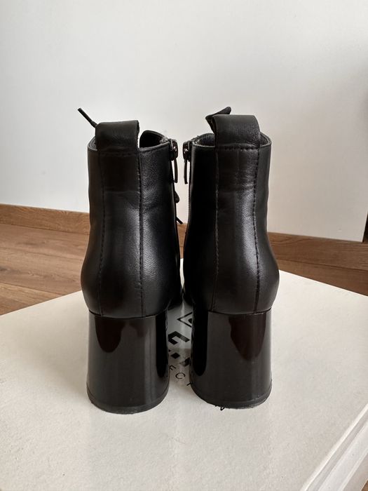 Черни кожени боти 36 размер