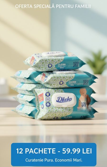 Oferta - 12 PACHETE Servetele(120 PCS/PACHET)