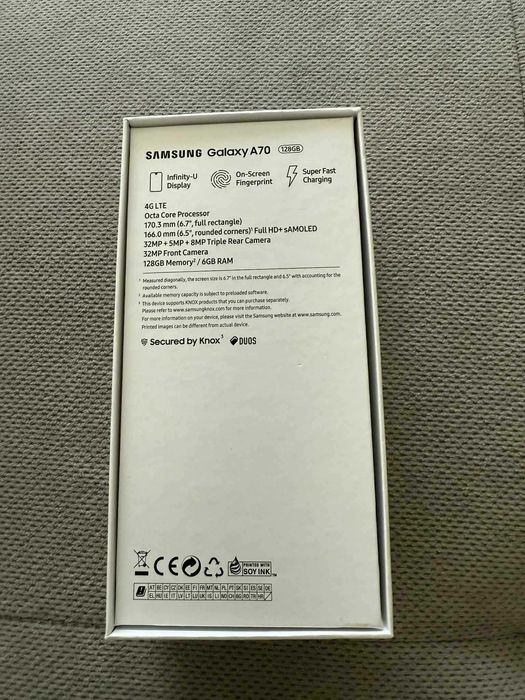 Samsung Galaxy A70, in cutie, neverlocked