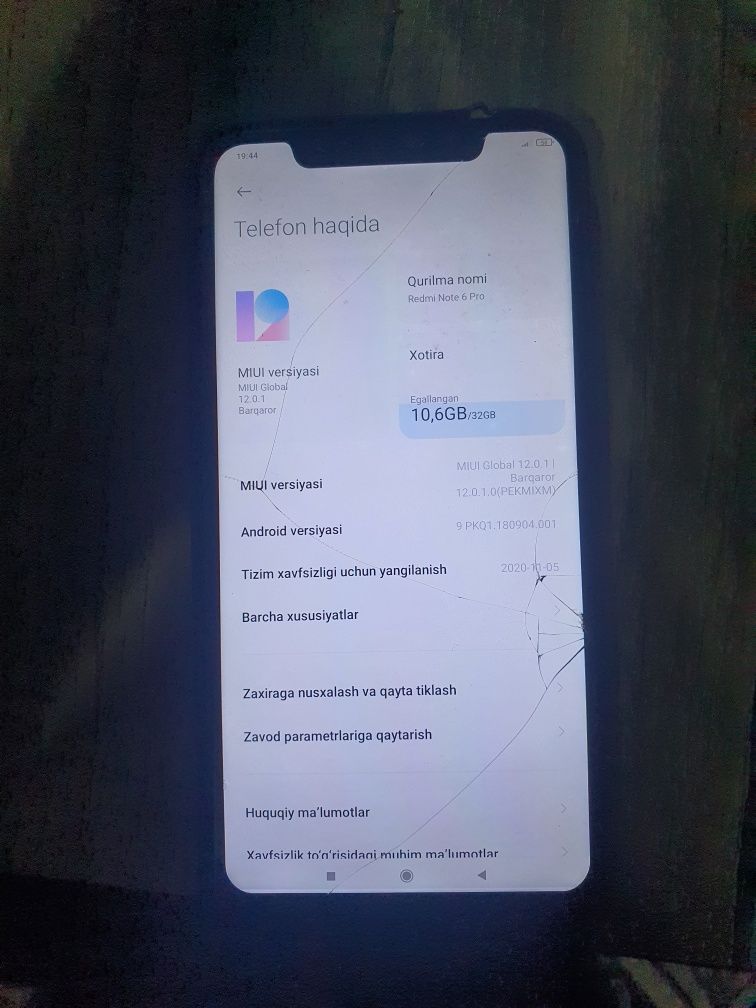 Redmi note 6 pro sotiladi arzon