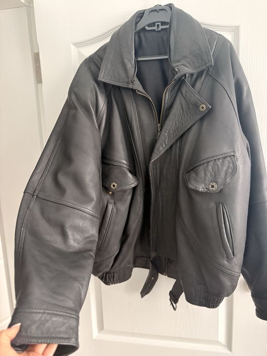 Мъжко кожено яке, естествена кожа