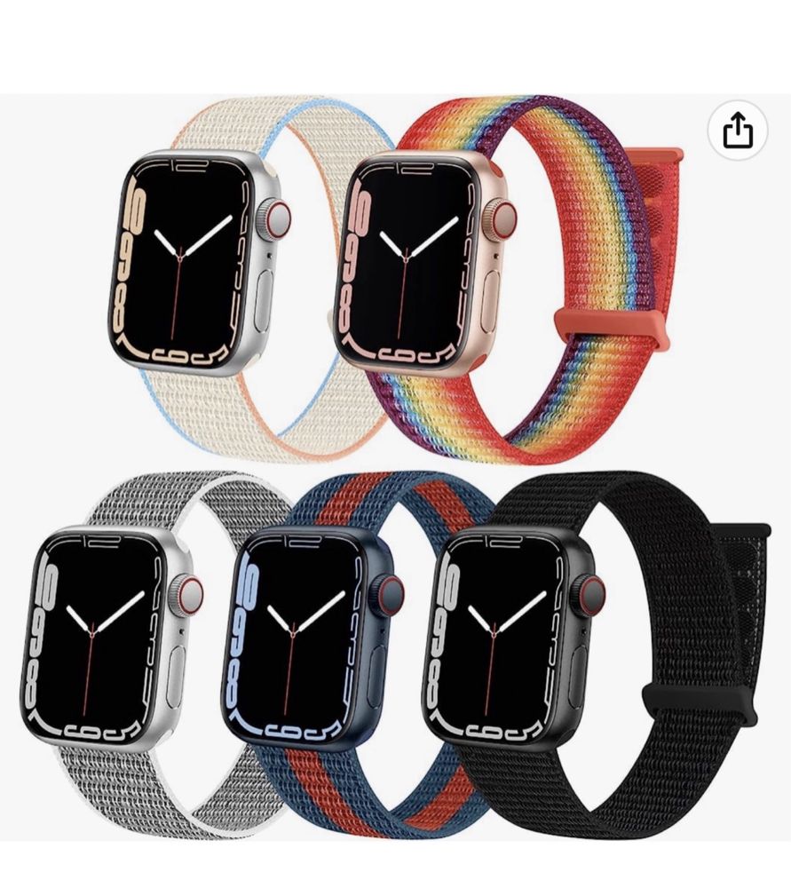Curea Direct Nylon Style Ceas Apple Watch Husa Folie Silicon