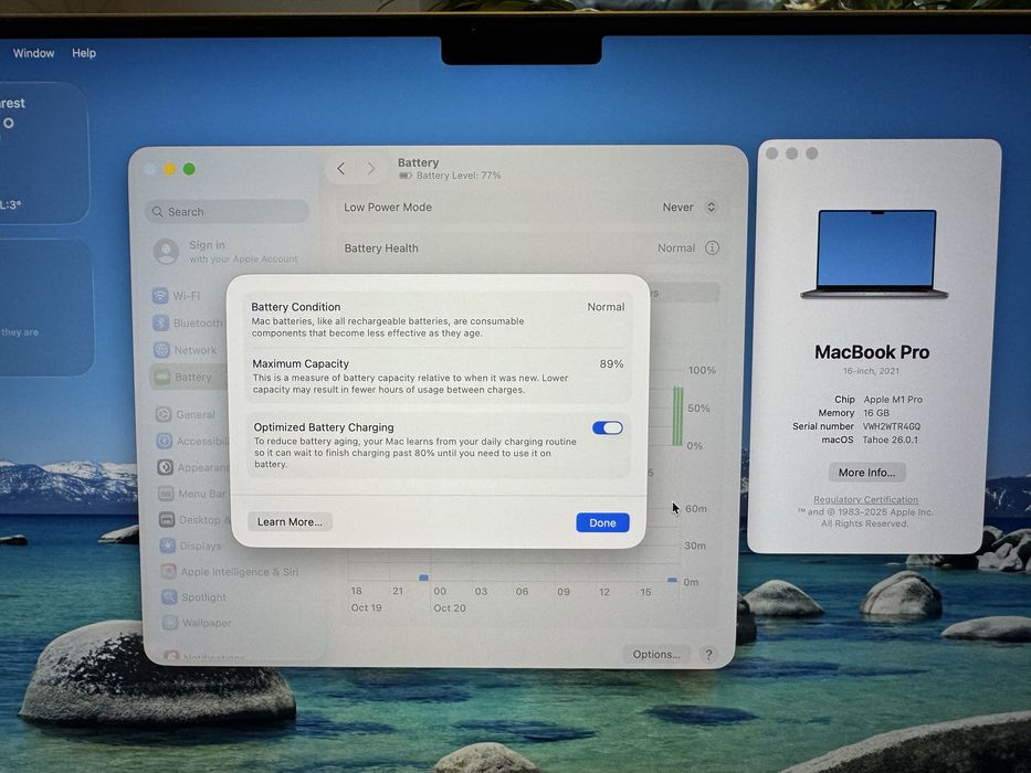 Macbook Pro 16’, M1 Pro, 16GB RAM, 512 GB