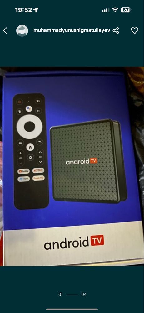 Android Tv eski telvizorni Youtube li qilib beradi