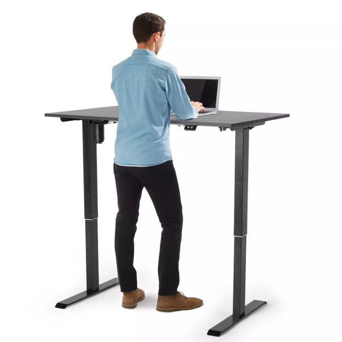 Birou electric reglabil  Standwalk 120, 120x60cm, Negru, Blat inclus