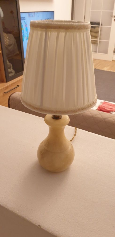 Lampa veioza vintage Italia 1970 alabastru colectie