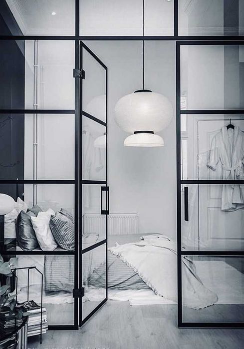 Раздвижные, каскадные, гармошки и распашные двери в стиле loft