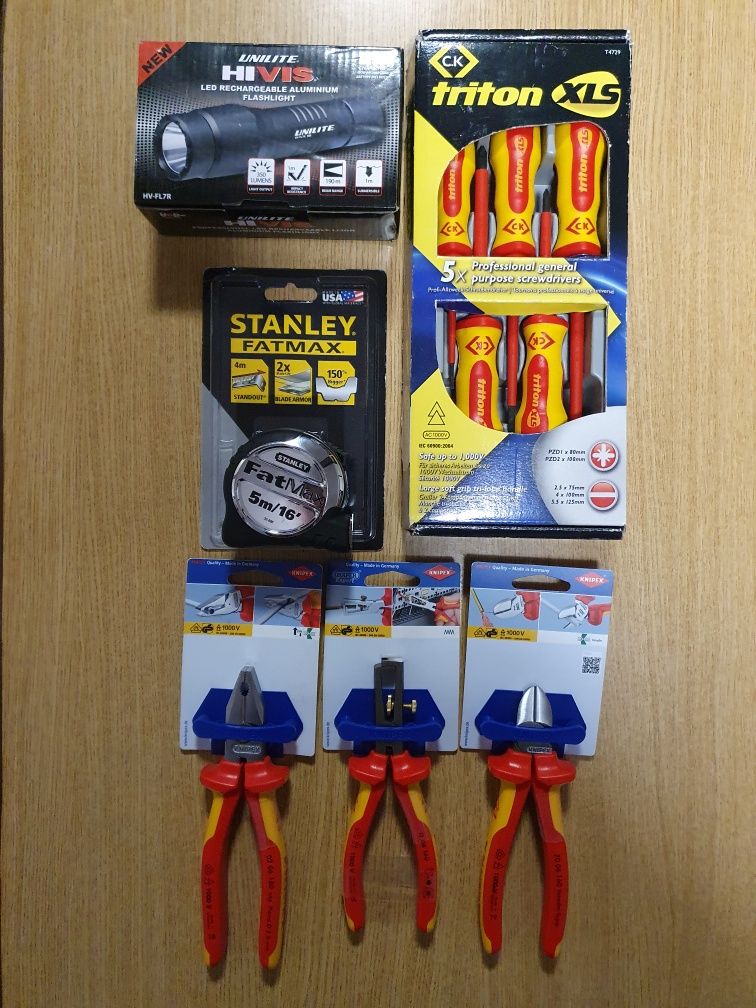 Surubelnite Izolate , Patenti Knipex Lanterna Unilite Ruleta Stanley