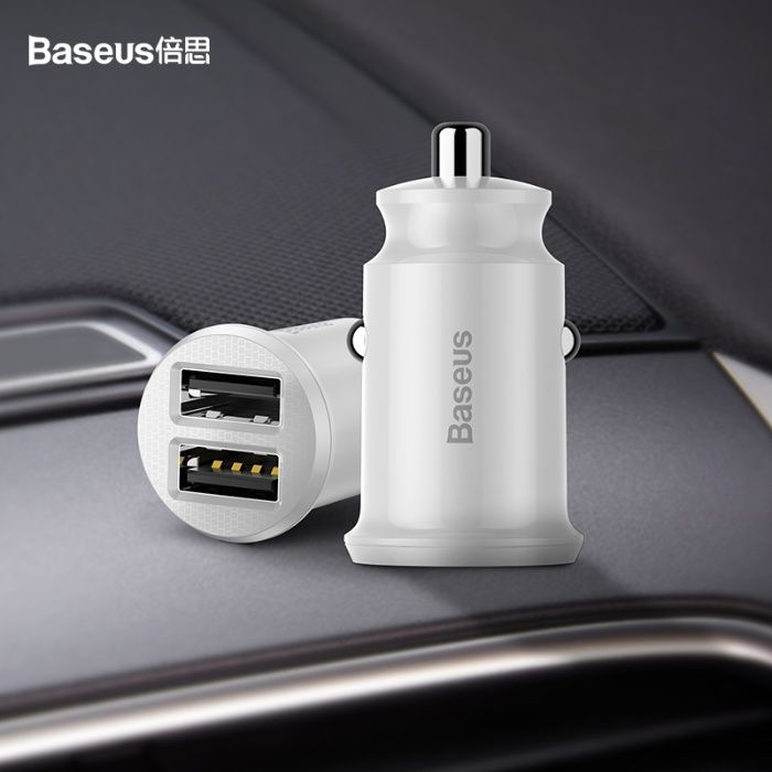 Baseus Бързо Зарядно/Адаптер 3.1A за Kола Fast Charger Dual USB