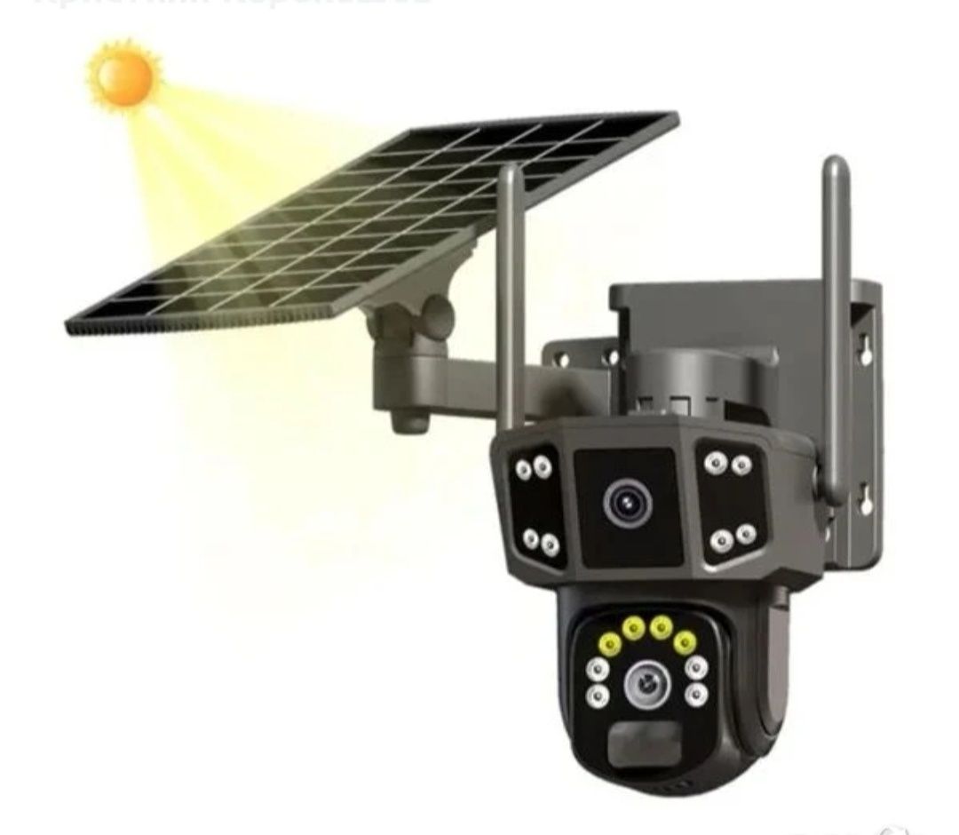 Ултра HD соларна 4G камера 16Mp Dual Lense IPC-V380-P3