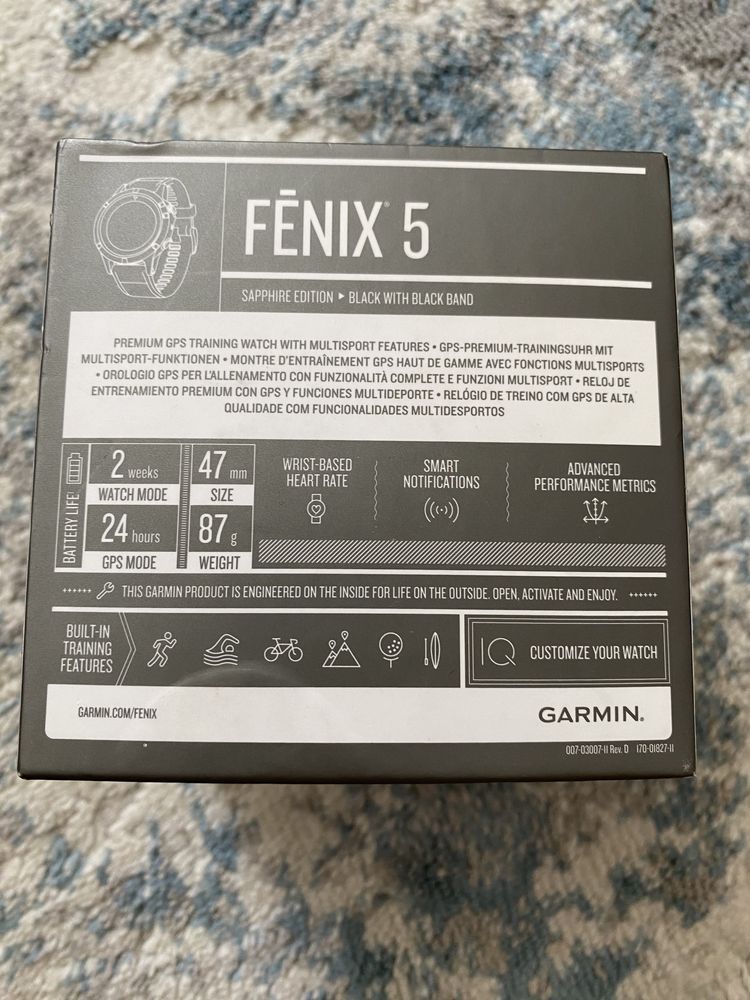 Часы Garmin fenix 5 в отличном состоянии