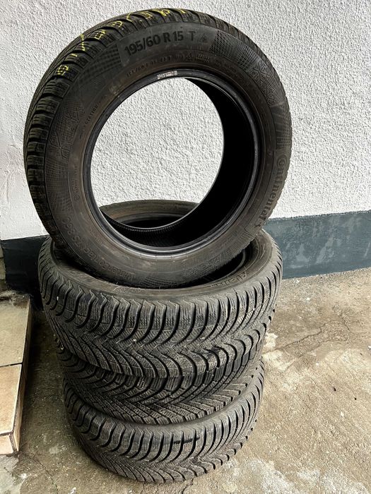 Set Anvelope de Iarnă Continental 195/60 R15 | Montaj inclus