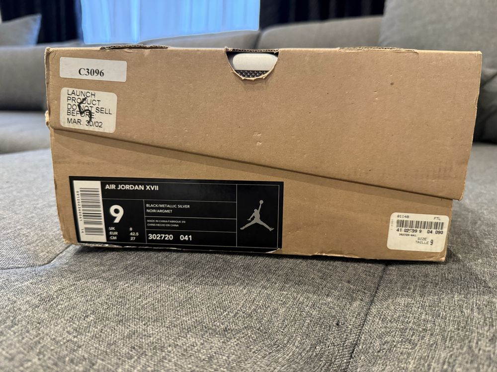 Air Jordan 17 Retro 42.5 номер