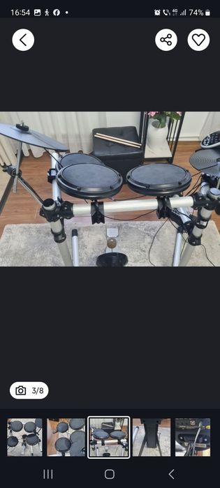 Set toba Roland TD11,TD10,Alesis DM7,Milenium