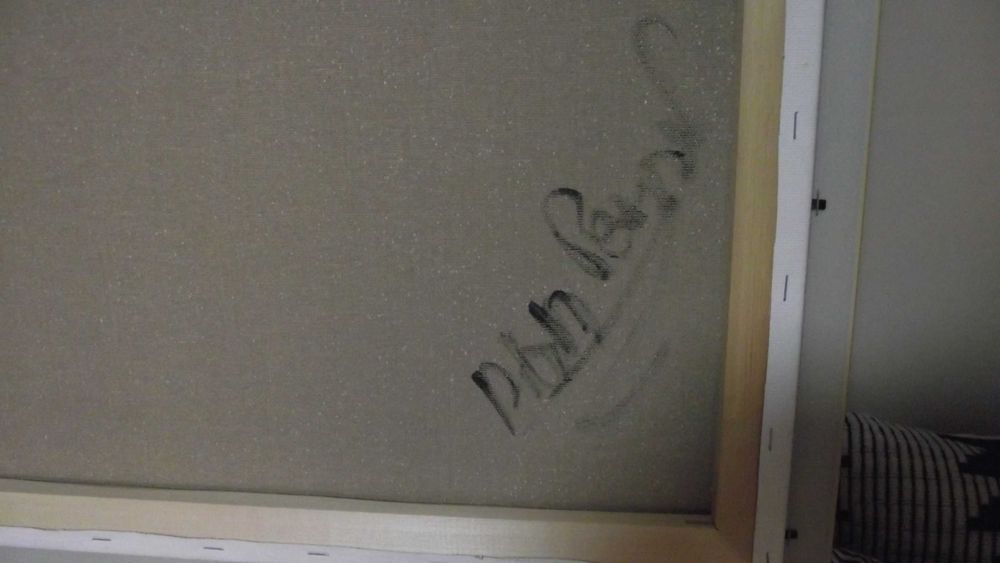 СТАРА картина - / Пейзаж - река на залез /- масло - Супер -