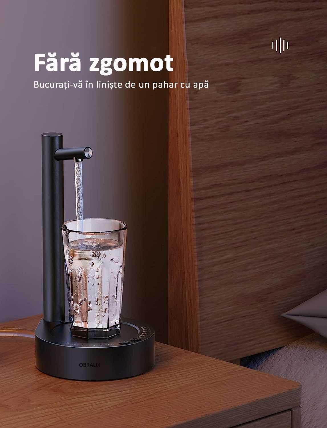 Dozator apa, pompa electrica, 7 moduri, cu acumulator, OBRALIX®