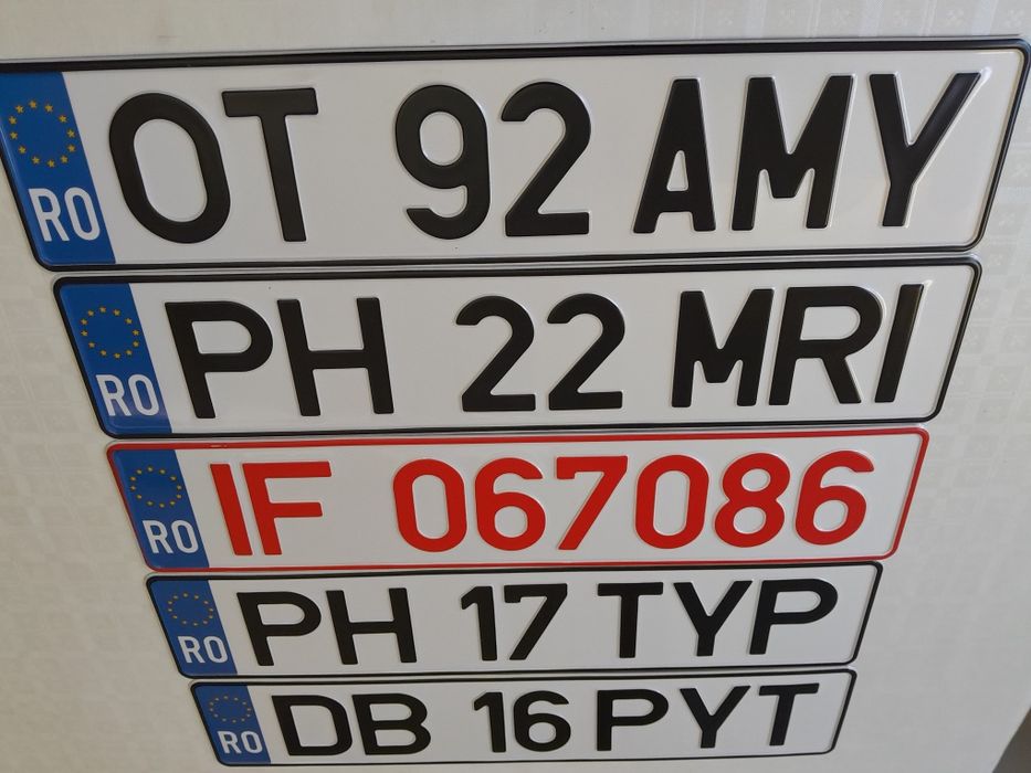 Placute auto numere auto personalizate ornamentale