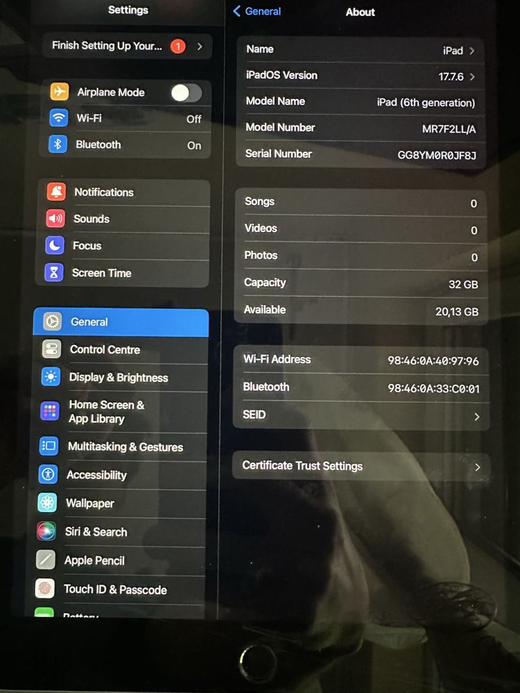 Ipad gen 6.
