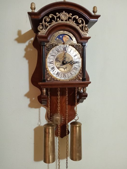 Ceas de perete cu pendul model olandez
