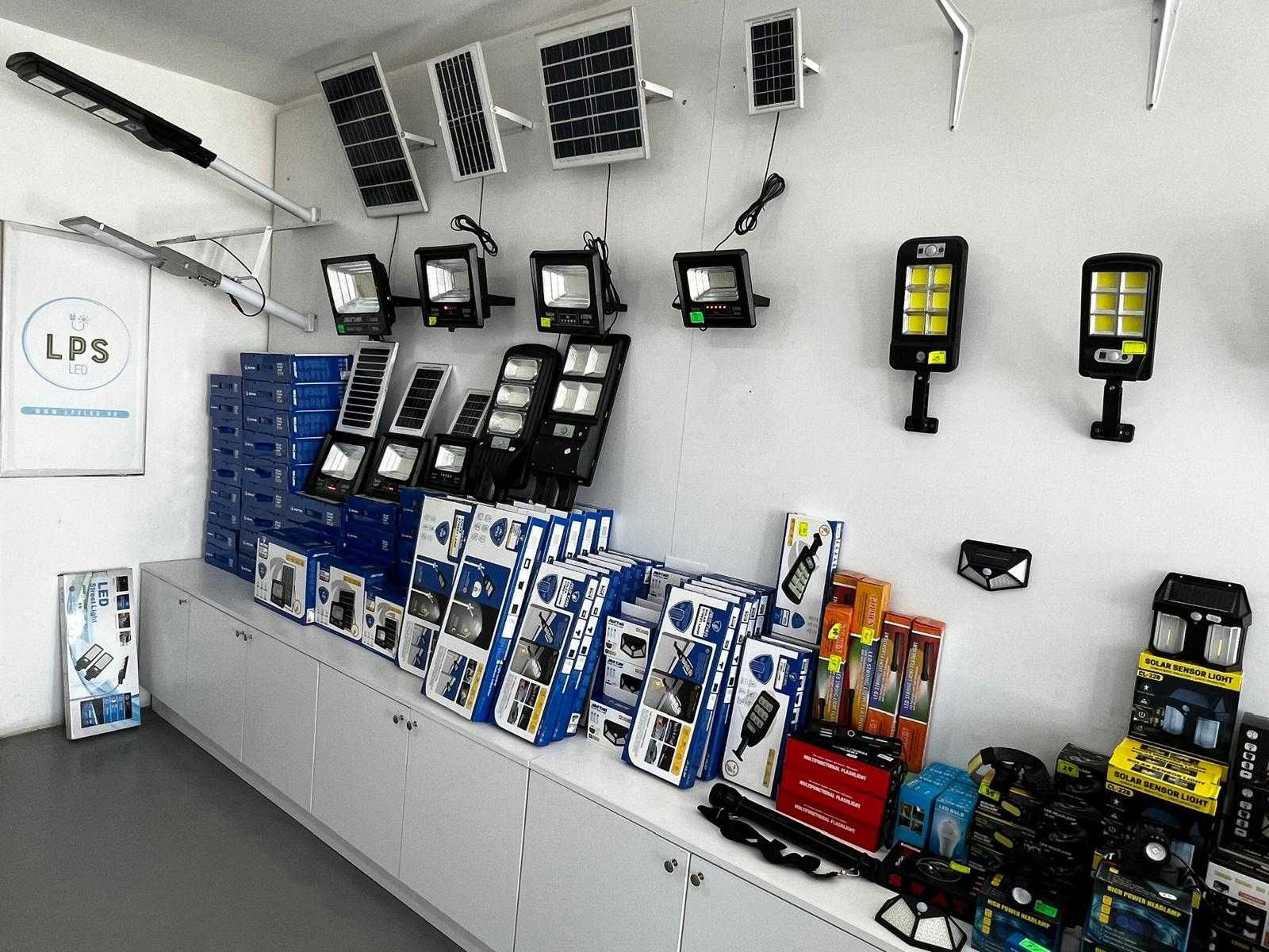 Lampi solare, proiectoare. lampi de gradina , panou fotovoltaic