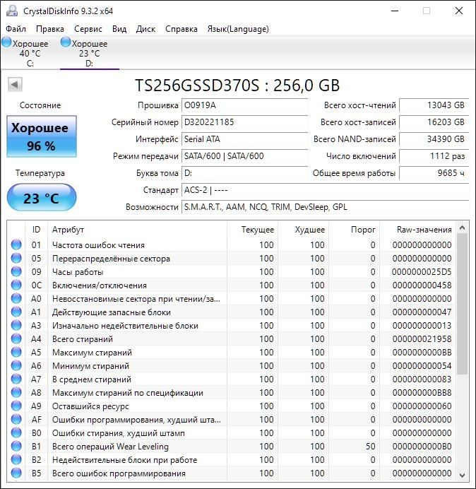 SSD диск Transcend