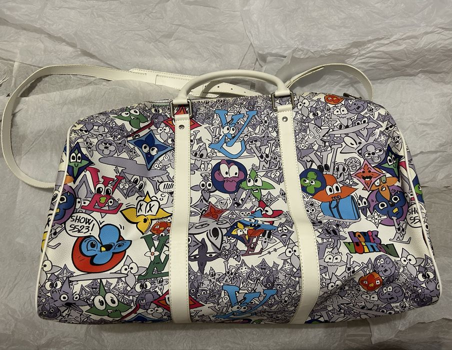 Geanta de voiaj Duffle Bag Louis Vuitton Keepall Bandana Grafitti