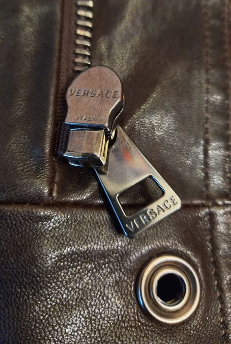 Geacă piele Versace originală