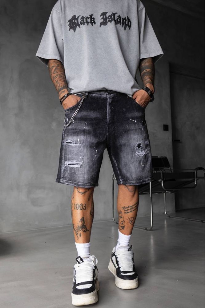 Къси дънки Dsquared2 / Black Island / Armani