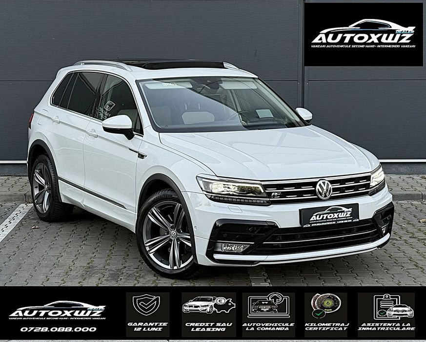 Volkswagen Tiguan Garantie12Luni/4x4/FaruriLed/Trapa/Alcantara/CeasuriPlasma/Camera/Key