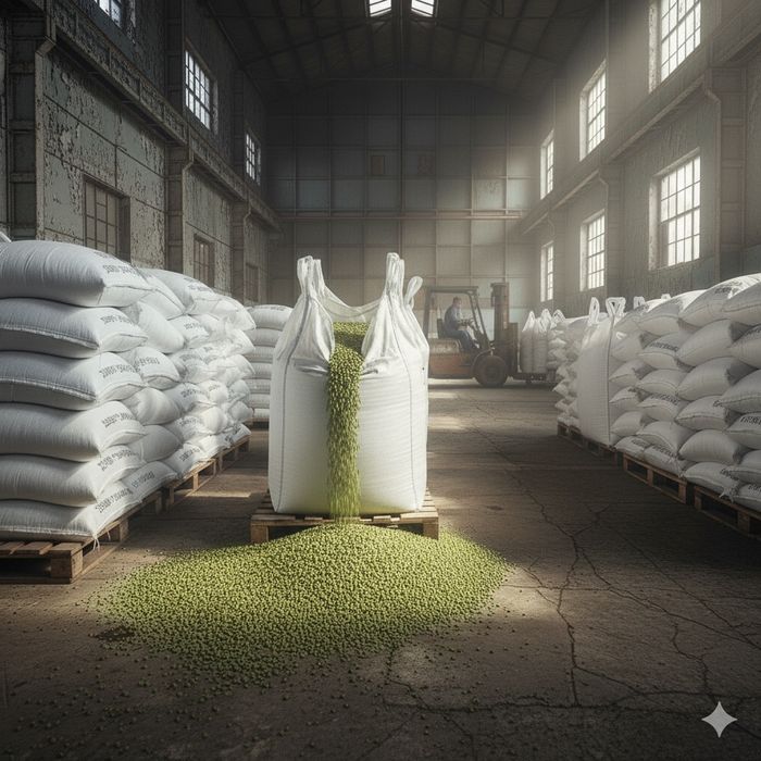 Семена зелёной чечевицы.