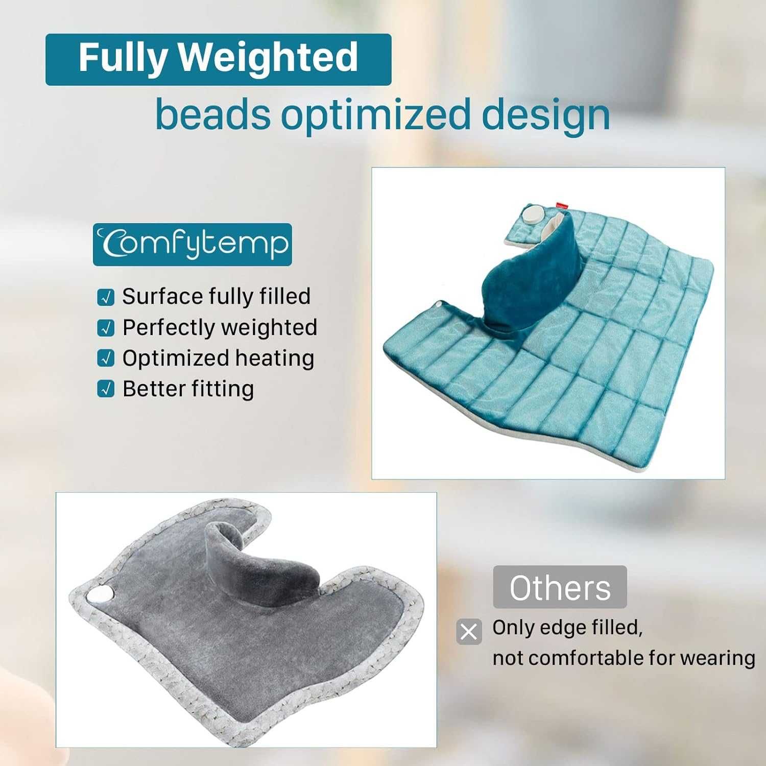 Отопляема обвивка за врата и раменете Comfytemp, с 9 нива на нагряване