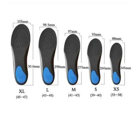 Ортопедични стелки със свод - различни размери