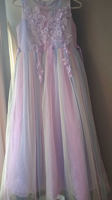 Лилава рокля размер 170