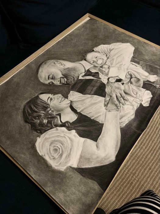 Portrete/ ilustratii in carbune