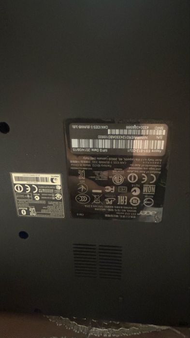 Aser рабочий   в харрщем состояние нотбук