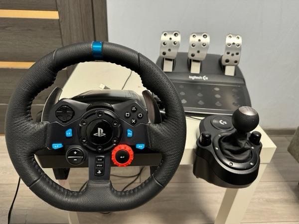 Игровой руль Logitech G29 + коробка передач. Отличное состояние