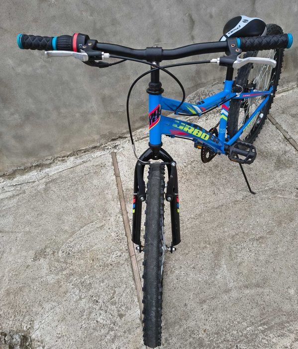 Bicicletă booster 24 turbo albastru 10+ANI