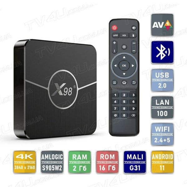 X98 Android TV Box – Televizoringizni Smart TV-ga Aylantiring