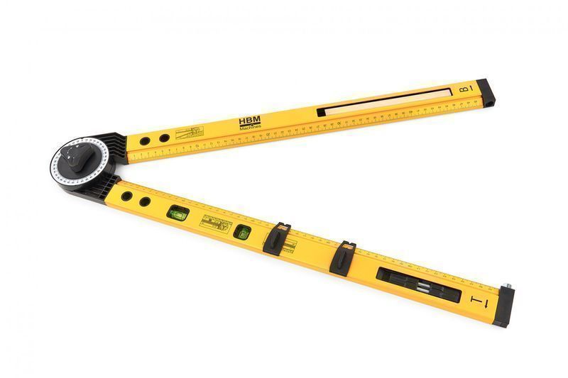 Механичен ъгломер, пергел и нивелир 2 х 500 мм нвм