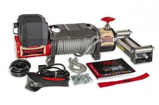 troliu model nou  DRAGON WINCH HD 13000lbs (trage 5897 kg) la 12V