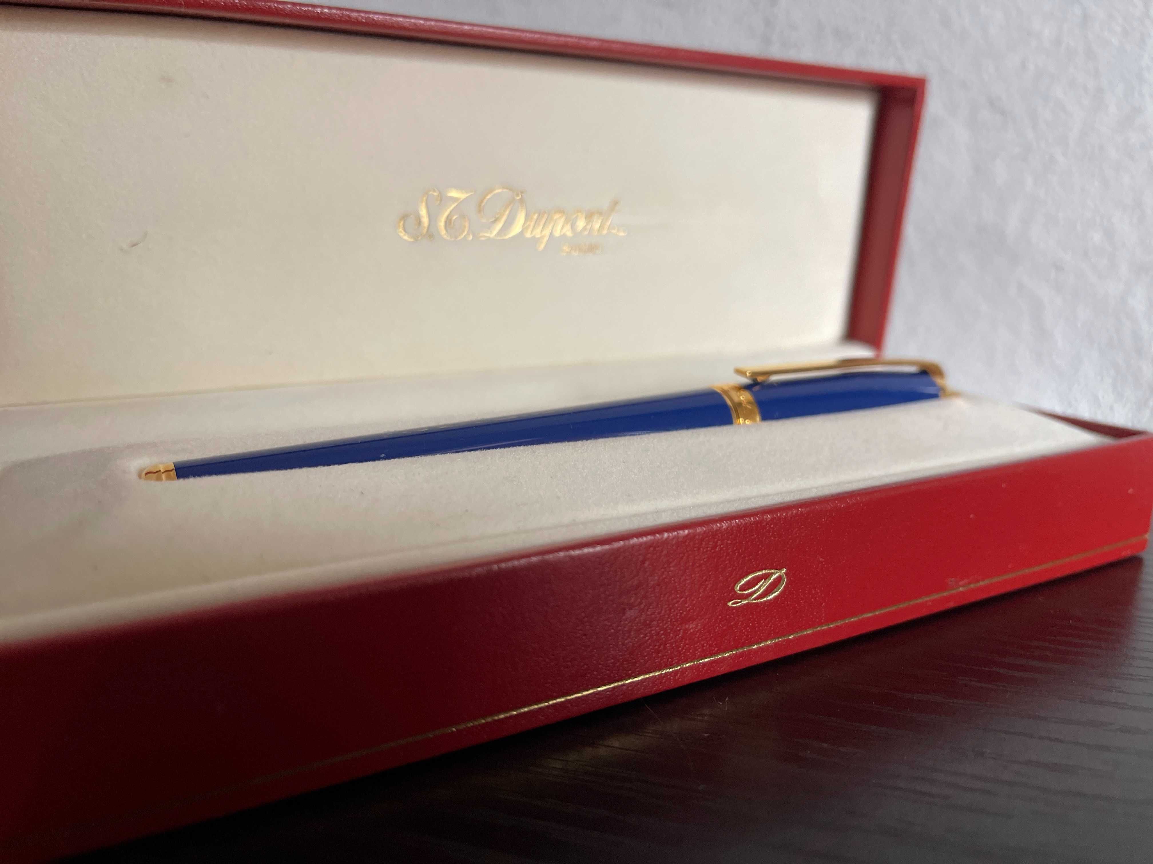 ST DUPONT Fidelio Fountain Pen Ocean Blue Lacquer 14k Gold