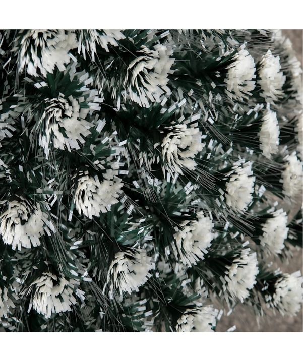 Brad de Craciun Artificial 210 cm, Fibra Optica + 240 LED-uri RGB