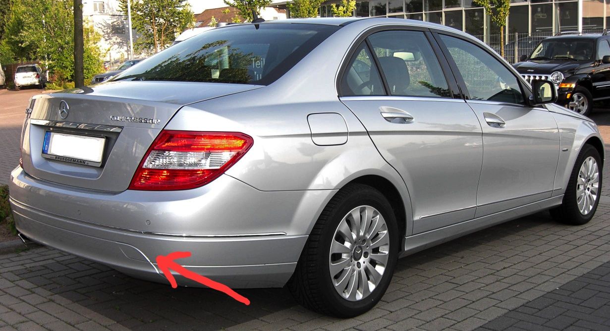 Капаче за теглич за задна броня за Mercedes W204 (2007-2011г.)