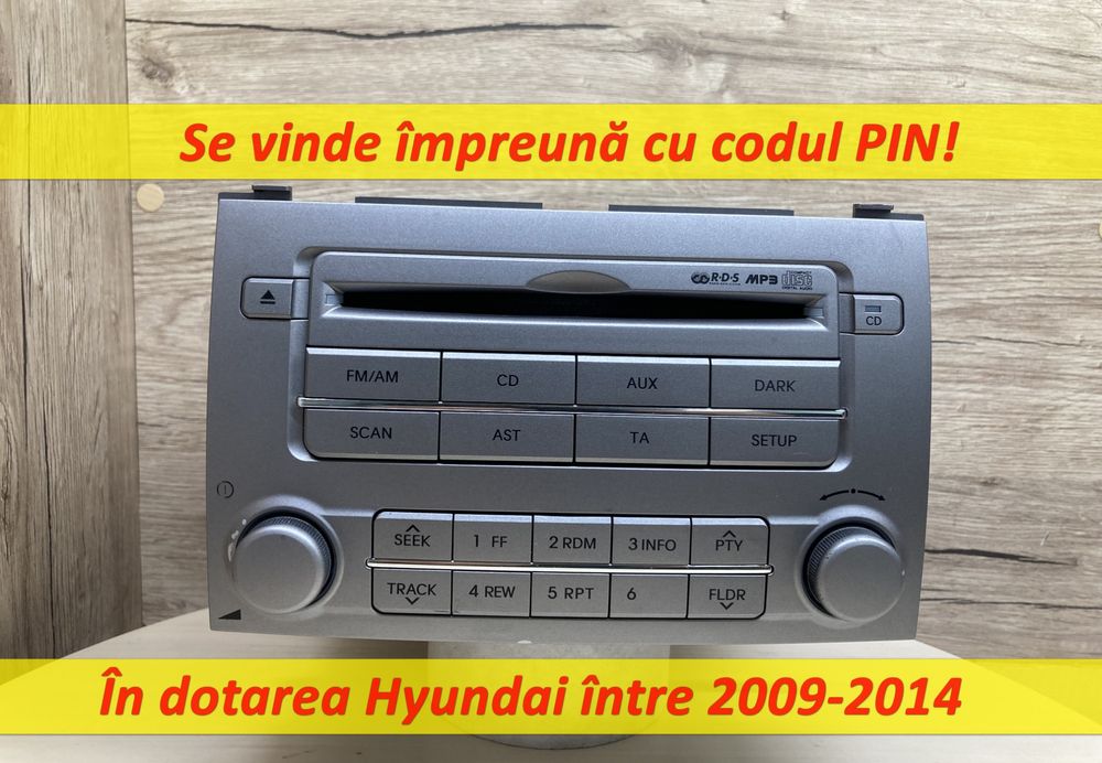 Radio cd mp3 player hyundai i20 96100-1j211 pa710 pbe pbt 10391022 mk1