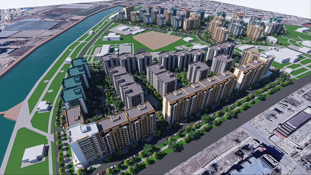 “Yangi O’zbekiston” massivida qad ko’tarayotgan ko’p qavatli uylar!