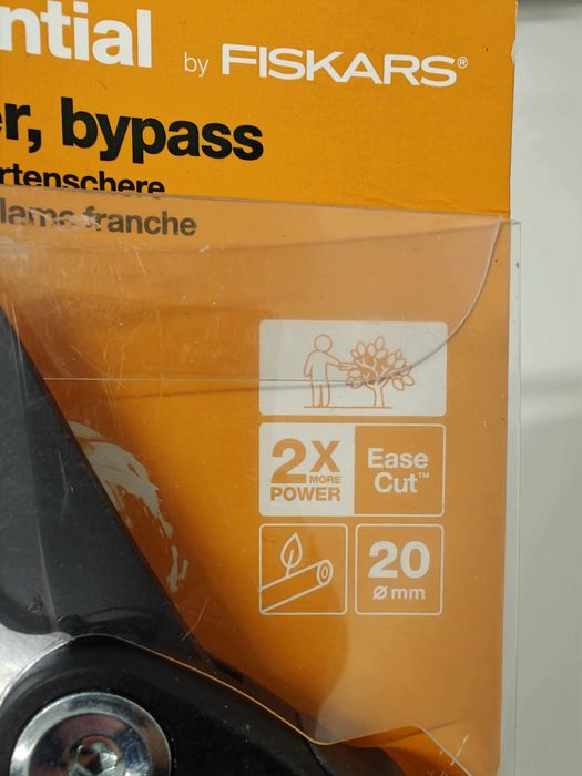 Foarfecă FISKARS ESSENTIAL 2X power bypass easycut tăiat copaci